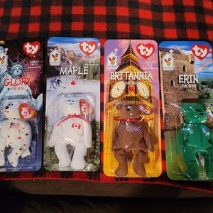 TY Teenie Beanie Babies Complete Set of 4